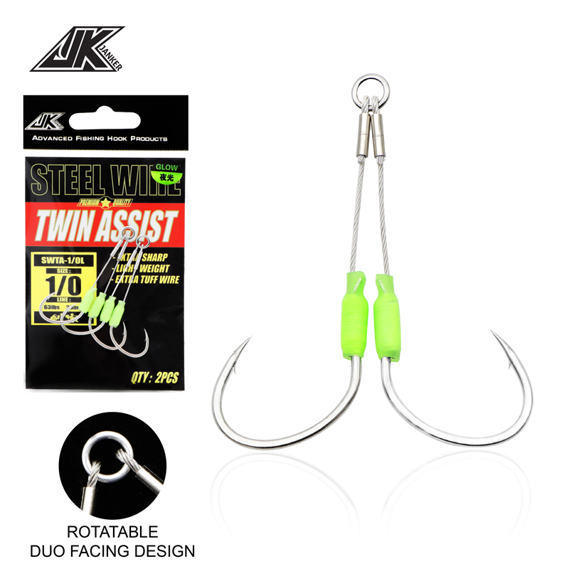 Jigger Double Sided - JK 5 paketleri deniz balıkçılık kanca