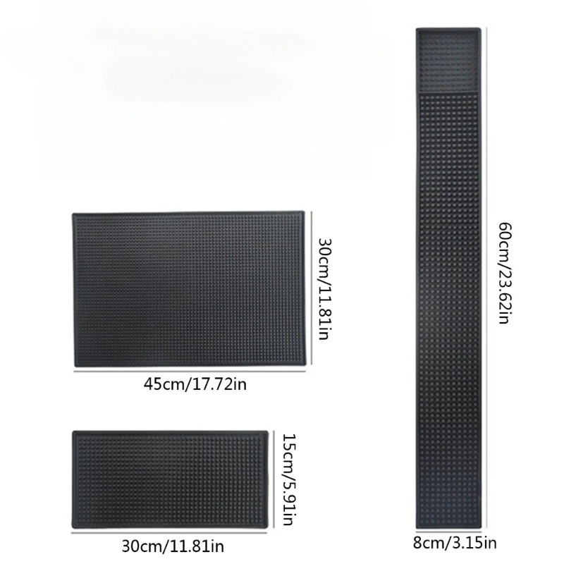 Home Bar Shelf - Bar Mat Kauçuk Bulaşık Kurutma Matı