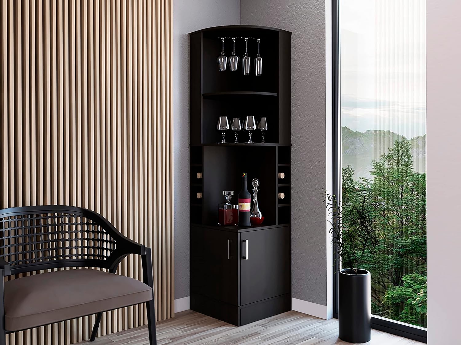 2 Raflı, Bardak Tutuculu, 8 Şi - Home Bar Shelf incelemesi ve fiyatı