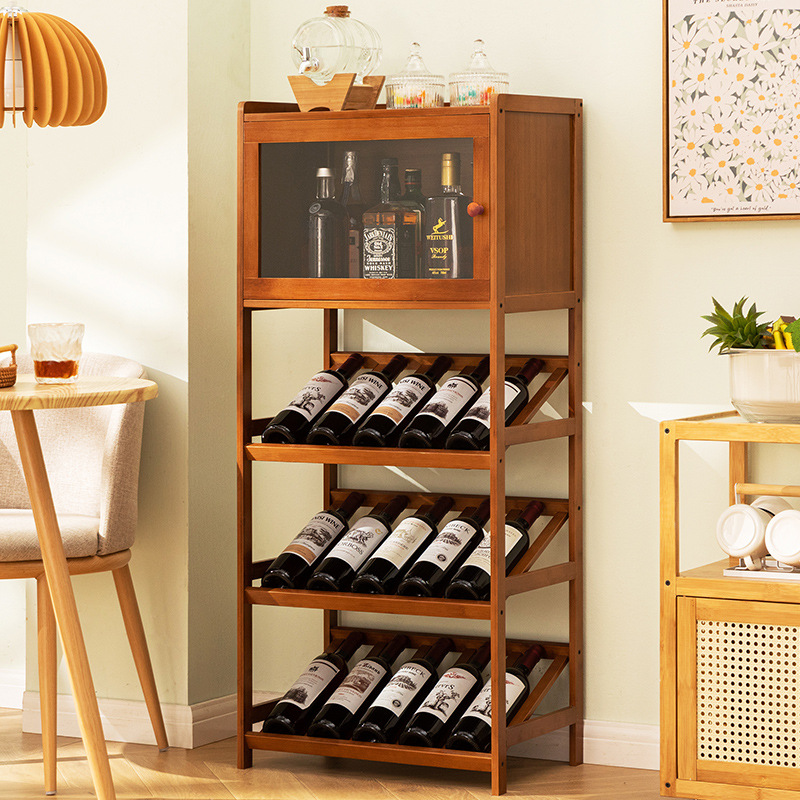 Katı Bambu Şarap Rafı 3/4-Katm - Home Bar Shelf incelemesi ve fiyatı
