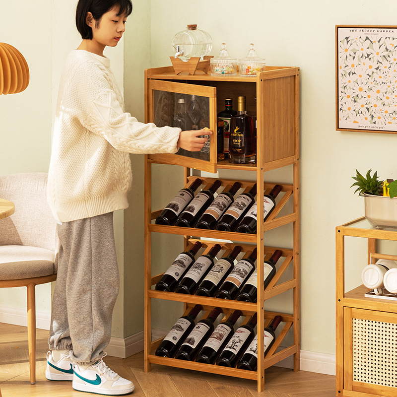 Katı Bambu Şarap Rafı 3/4-Katm - Home Bar Shelf incelemesi ve fiyatı